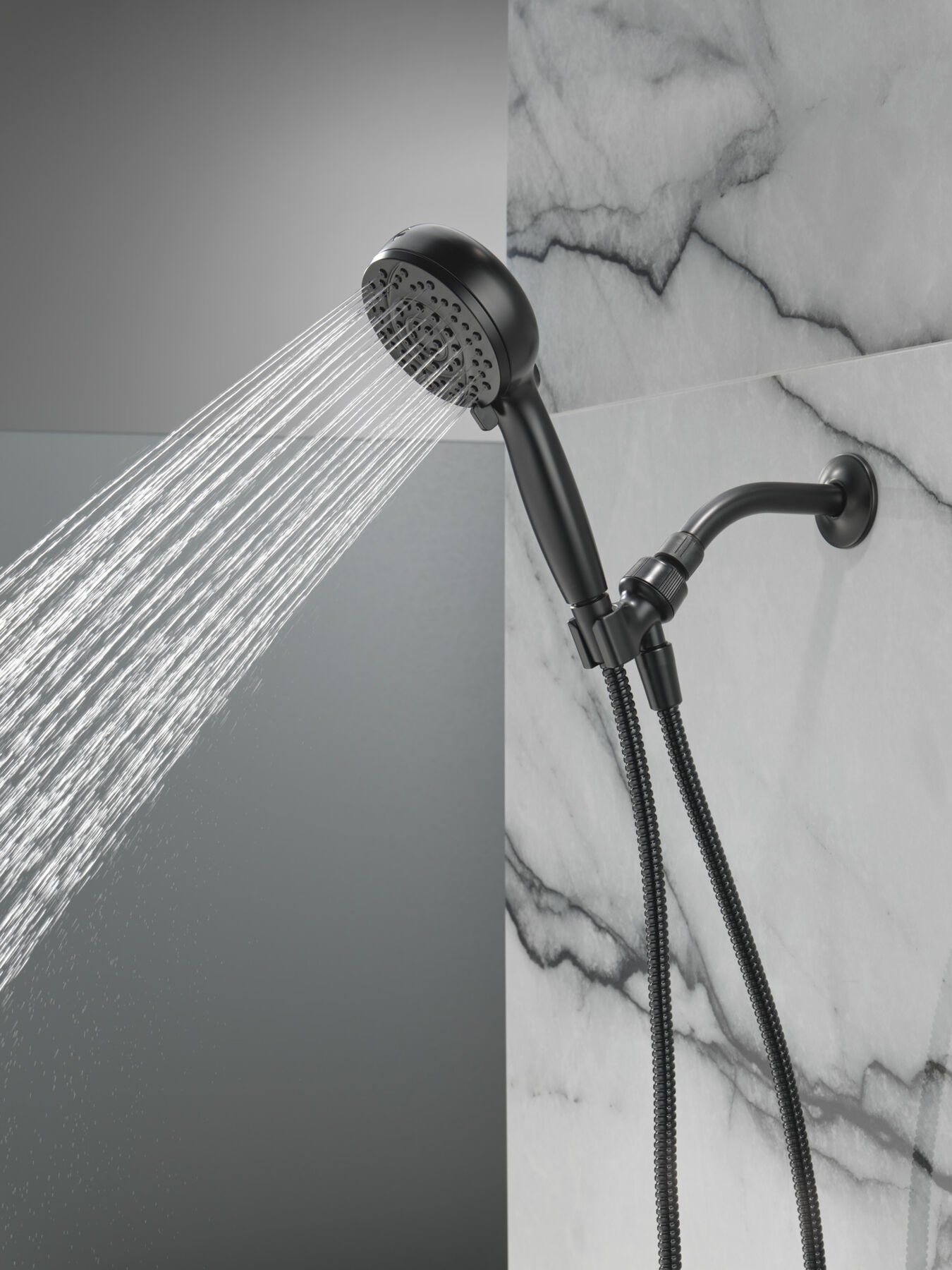 6-Setting Hand Shower with Cleaning Spray