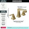 Two Handle Widespread Bathroom Faucet with EZ Anchor&reg; (Recertified)