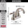 Two Handle Centerset Bathroom Faucet (Recertified)