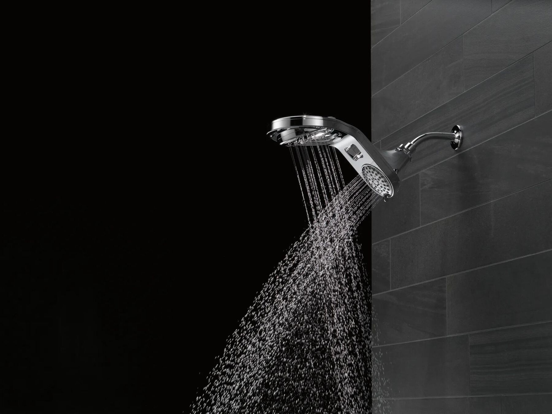 HydroRain&reg; 5-Setting Two-in-One Shower Head