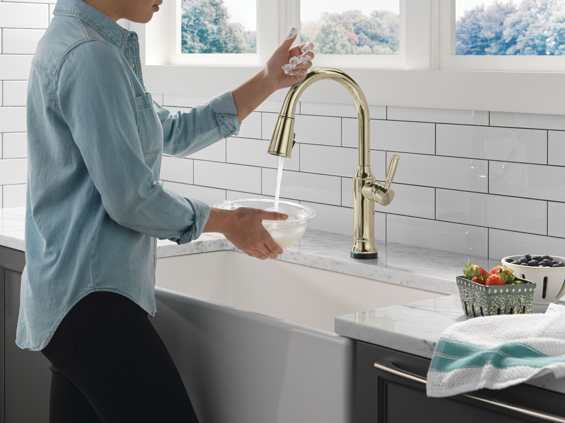 Pull-Down Kitchen Single Handle with Soap Dispenser Bundle