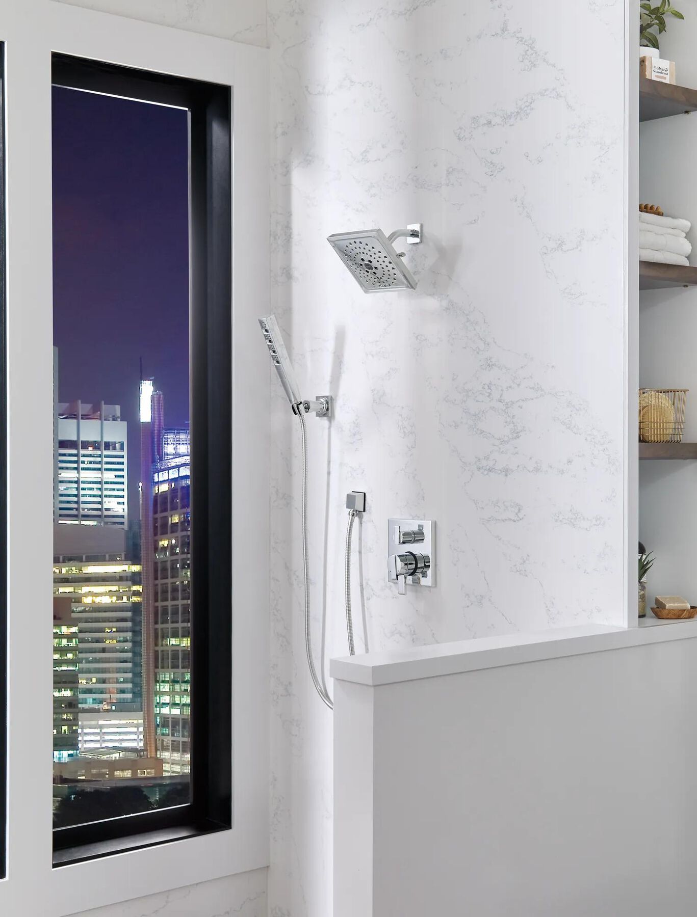 H<sub>2</sub>Okinetic&reg; 3-Setting Raincan Shower Head