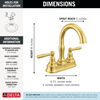Two Handle Centerset Bathroom Faucet