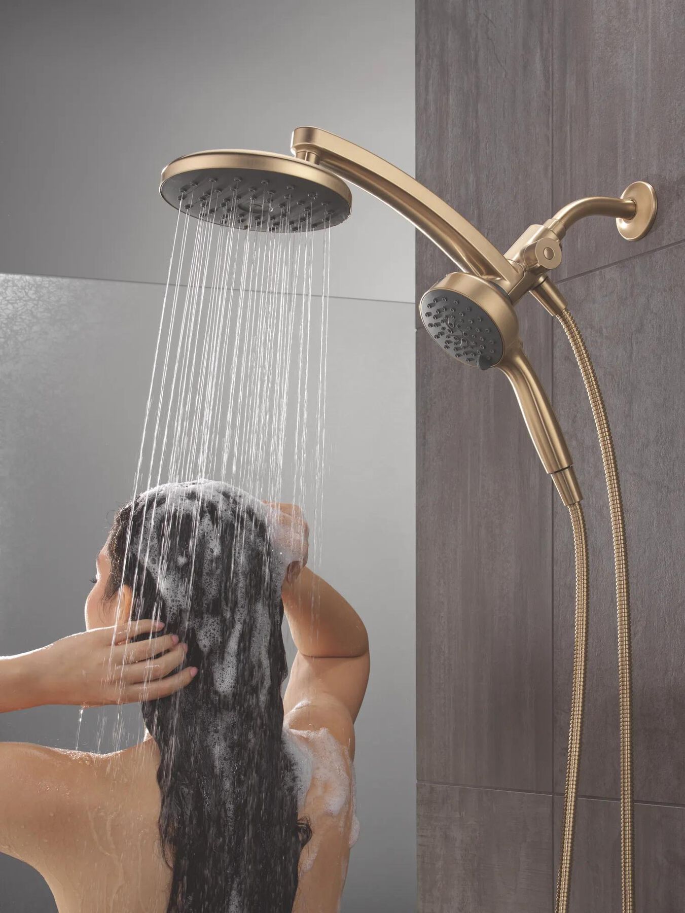 PivotPro&trade; 3-in-1 Combination Shower with TouchClean&reg; Spray Face