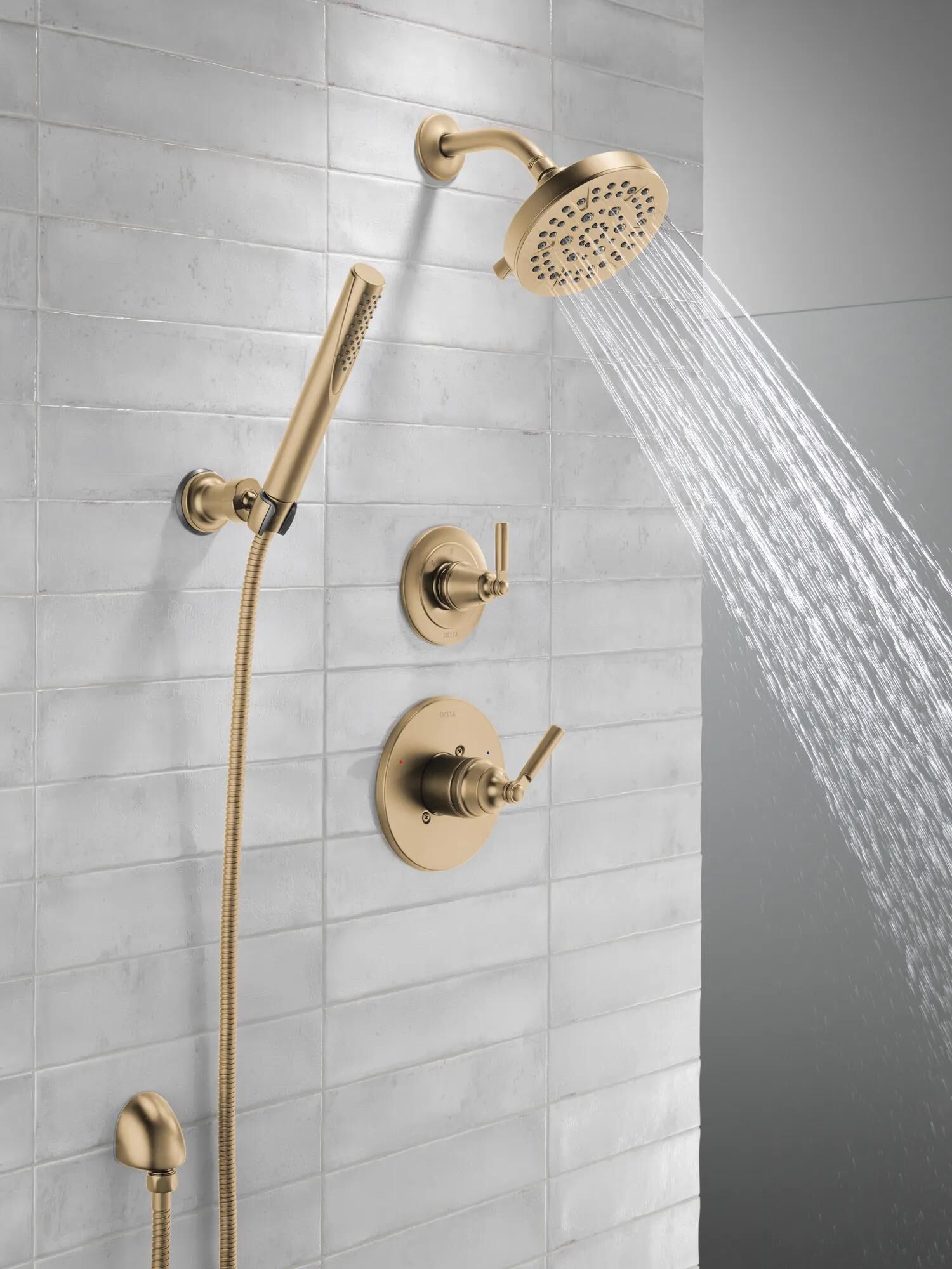 3-Setting 2-Port Diverter Trim in Champagne Bronze T11835-CZ