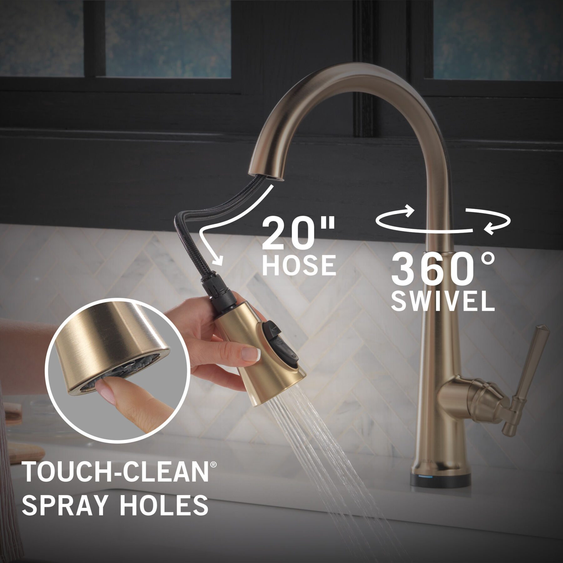Touch<sub>2</sub>O&reg;  Pull-Down Kitchen w/ShieldSpray (Recertified)