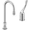 Single Control Mixing Faucet with Gooseneck Spout - Less Pop-Up