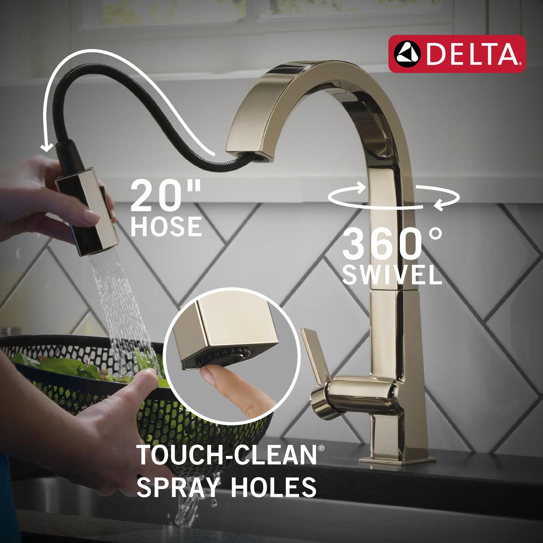 Single Handle Pull Down Kitchen Faucet