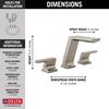 Two Handle Widespread Bathroom Faucet (Recertified)
