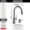 Touch2O with Touchless and VoiceIQ&reg; Technology Single Handle Pull-Down Kitchen Faucet with Soap Dispenser