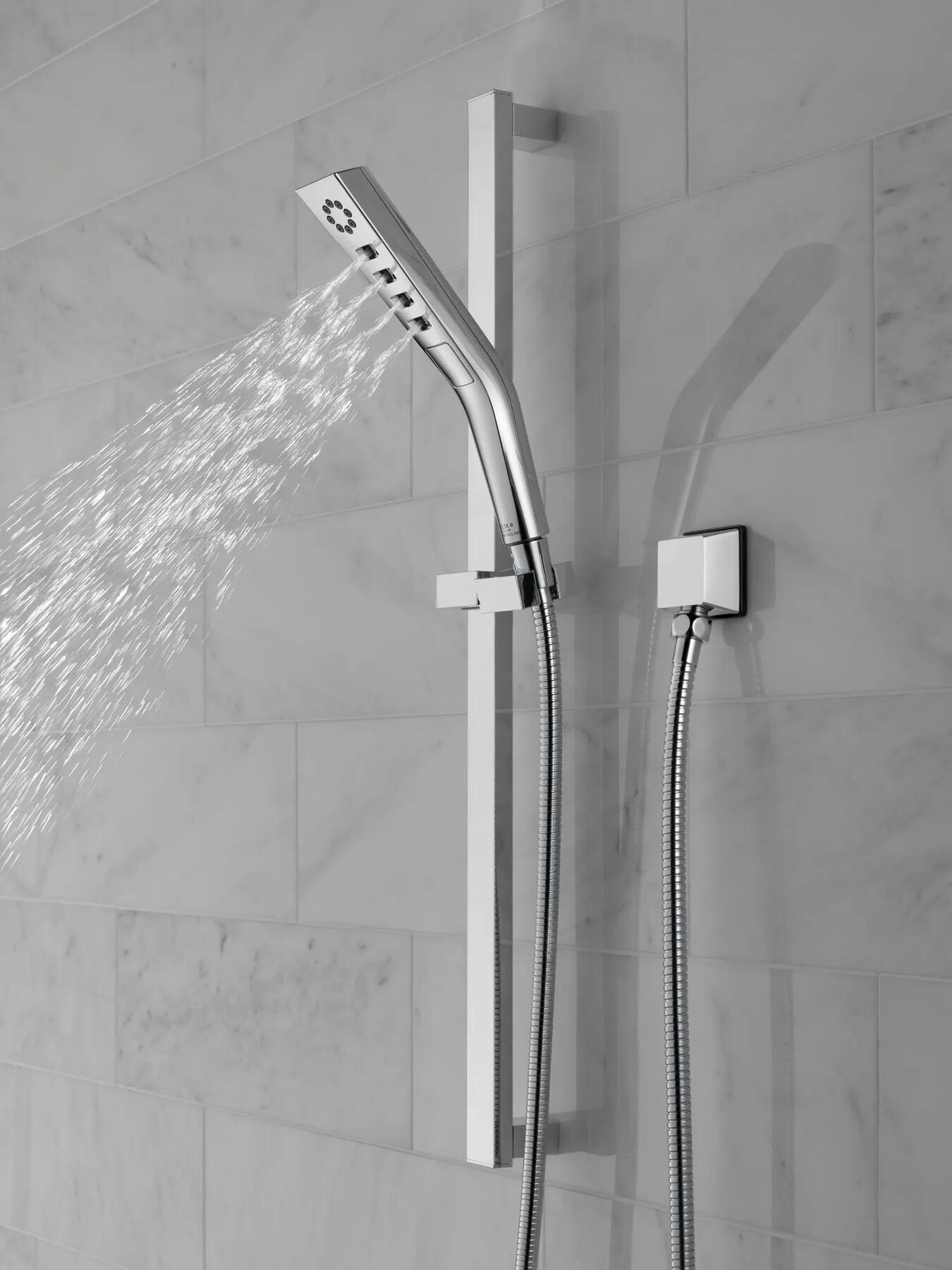 H<sub>2</sub>Okinetic&reg; 3-Setting Slide Bar Hand Shower (Recertified)