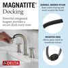 Two Handle Widespread Pull Down Bathroom Faucet