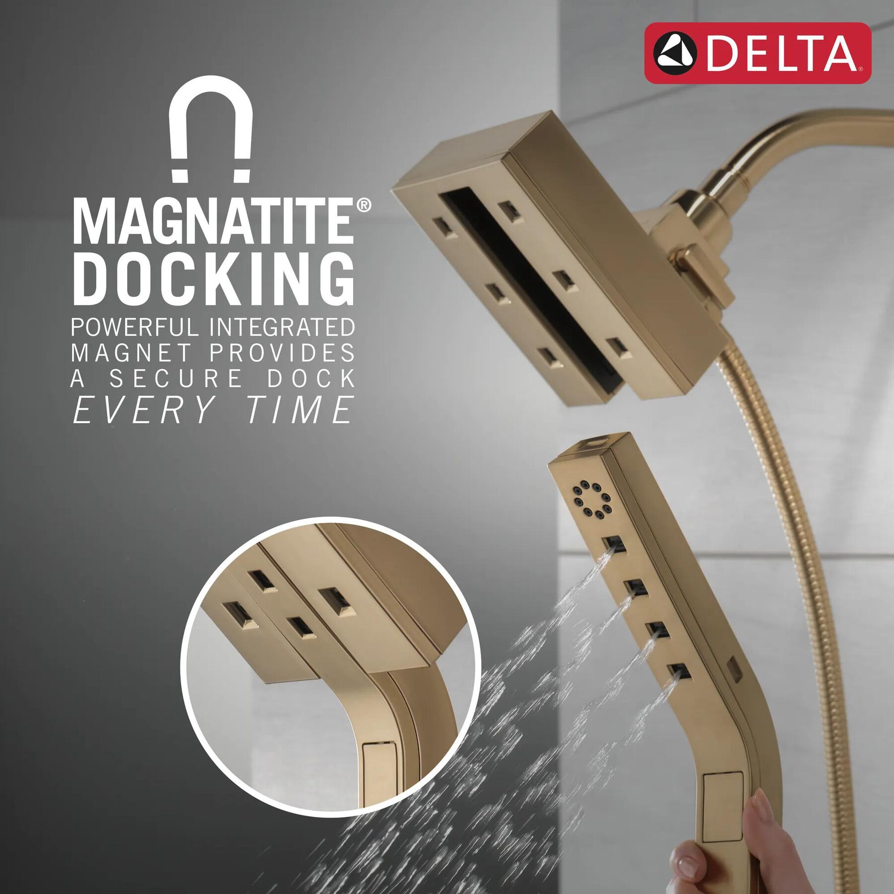 H2Okinetic&reg;&nbsp;In2ition&reg;&nbsp;4-Setting Two-In-One Shower