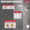 Shower Column 18" Angular