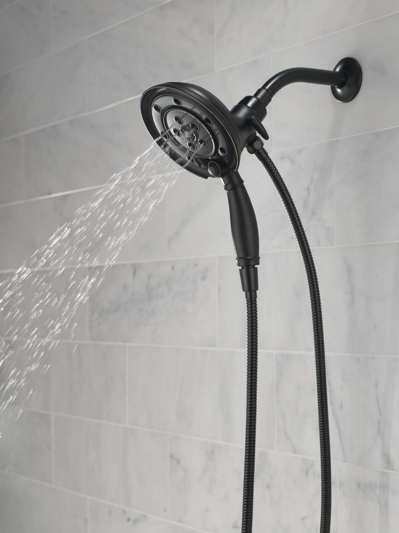 H<sub>2</sub>Okinetic&reg; In2ition&reg; 4-Setting Two-in-One Shower