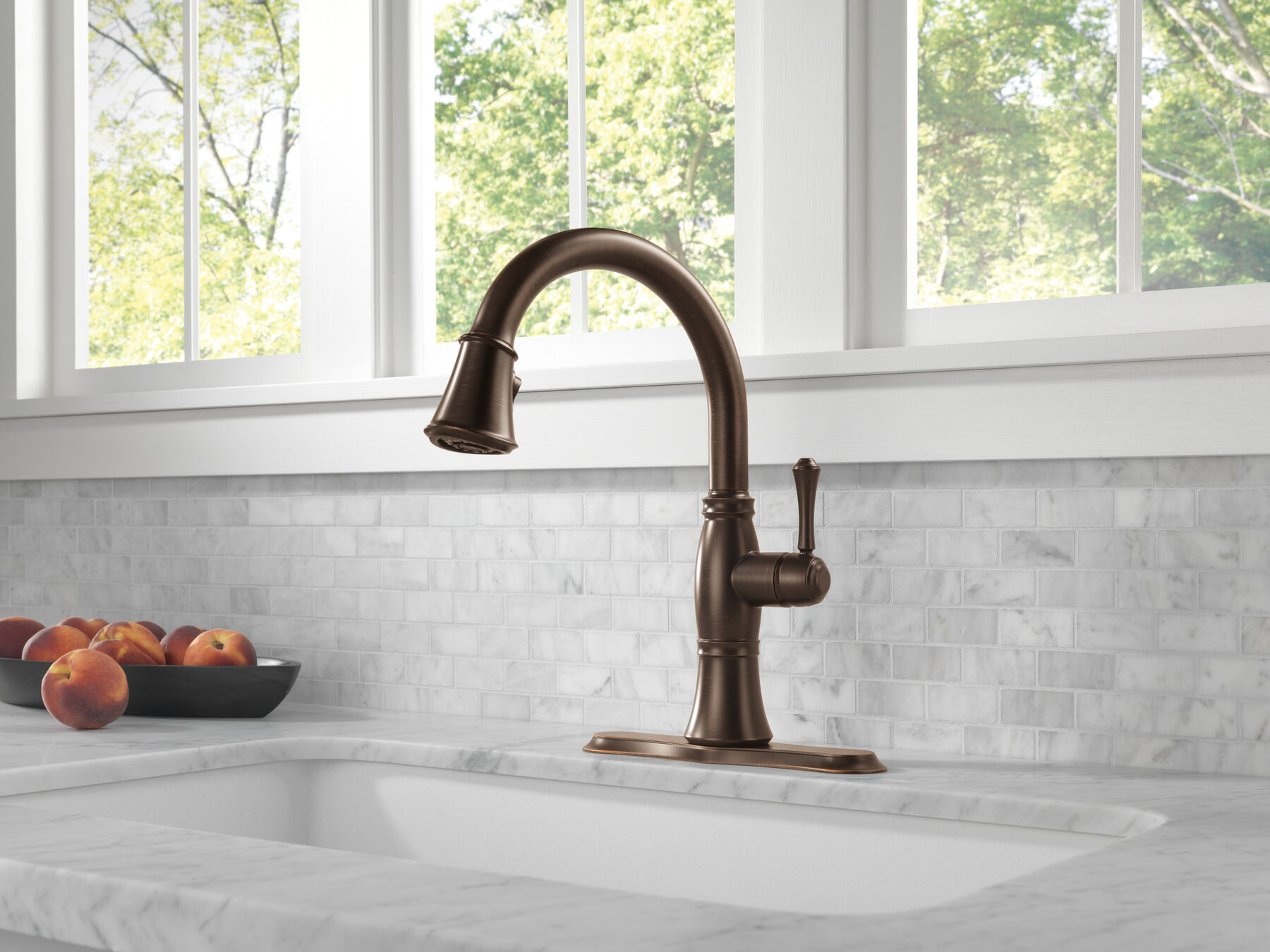 Single Handle Pull-Down Kitchen Faucet with ShieldSpray&reg; Technology