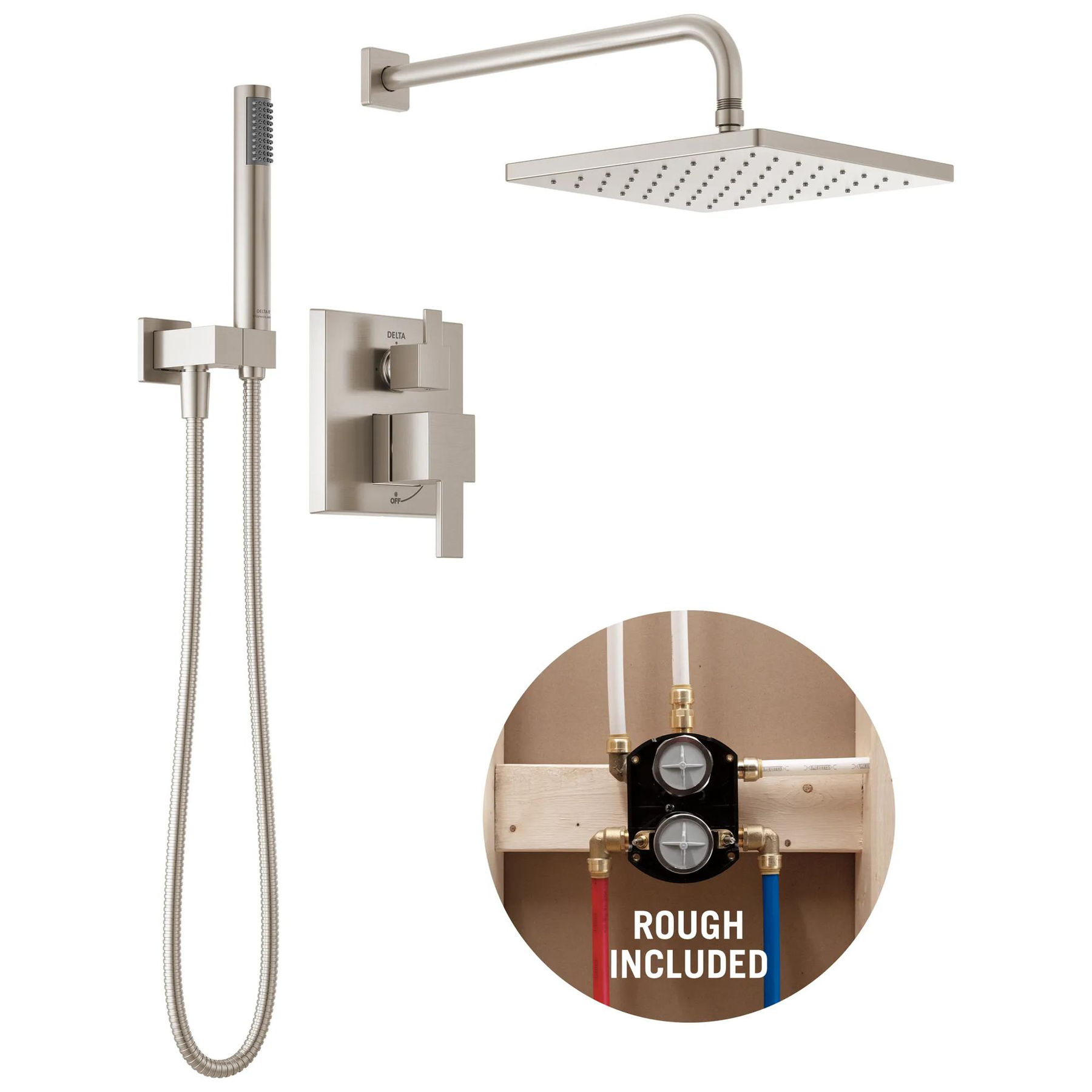 Monitor&reg; 14 Series Shower with Raincan, Hand Shower & Rough Valve