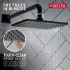 Single Setting Overhead Showerhead
