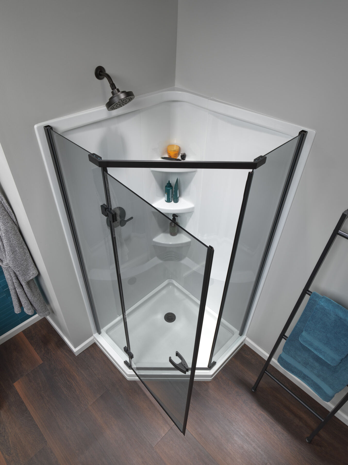 38" Neo Angle Shower Base