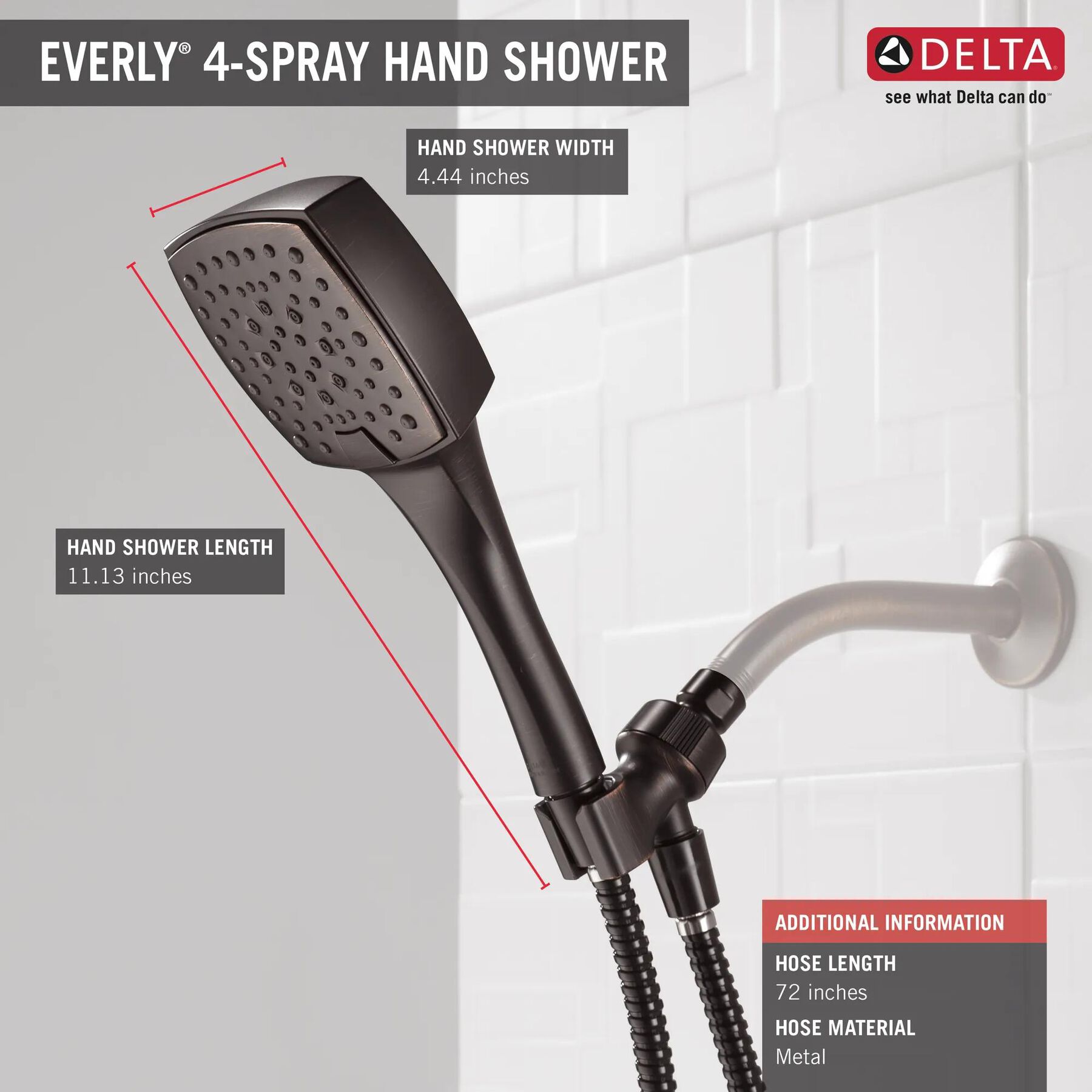 4-Setting Hand Shower