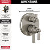 Traditional 2-Handle Monitor 17 Series Valve Trim with 6 Setting Diverter