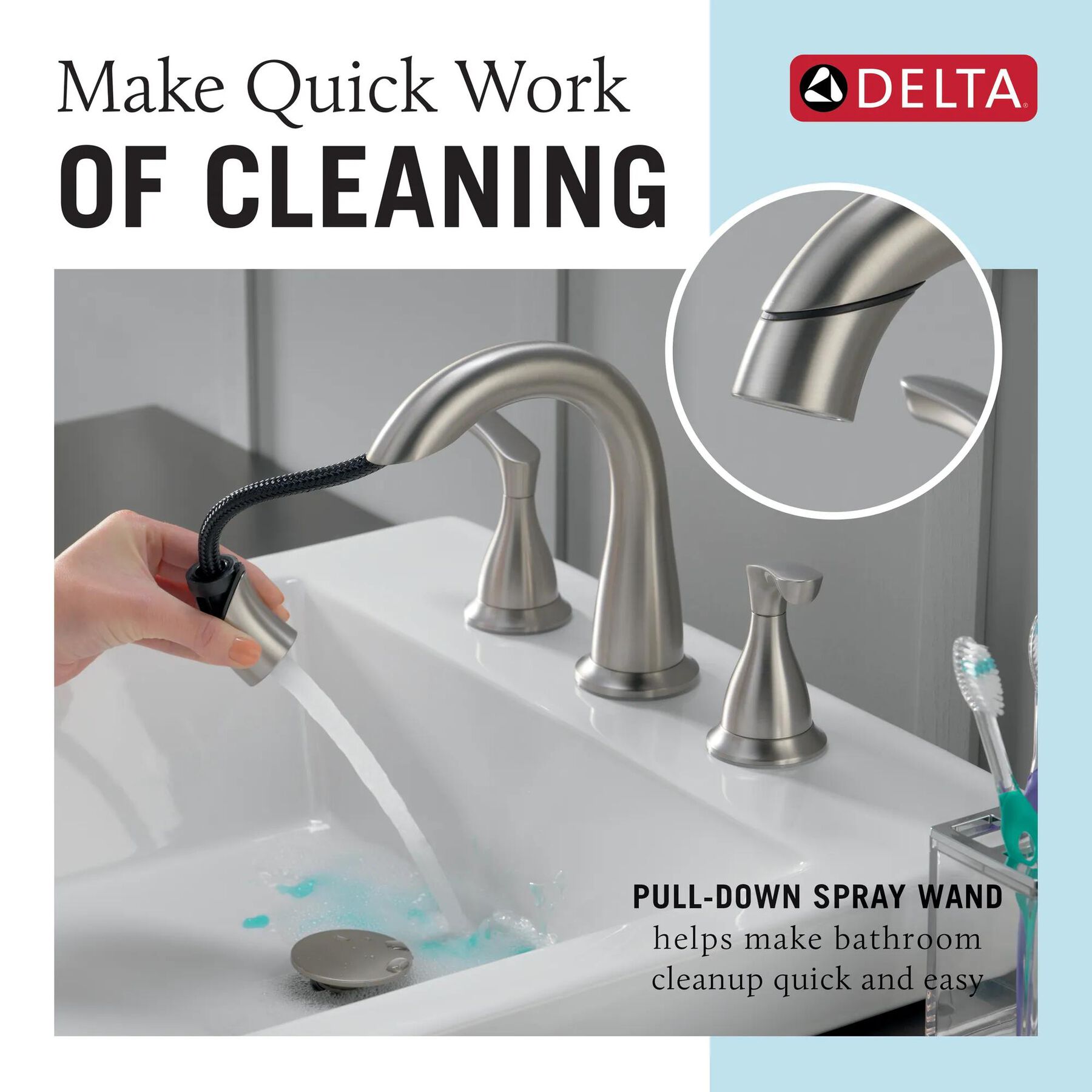 Widespread Bathroom Pull-Down Faucet (Recertified)