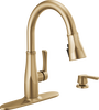 Single Handle Pull-Down Kitchen Faucet with Soap Dispenser and ShieldSpray &reg; Technology (Recertified)