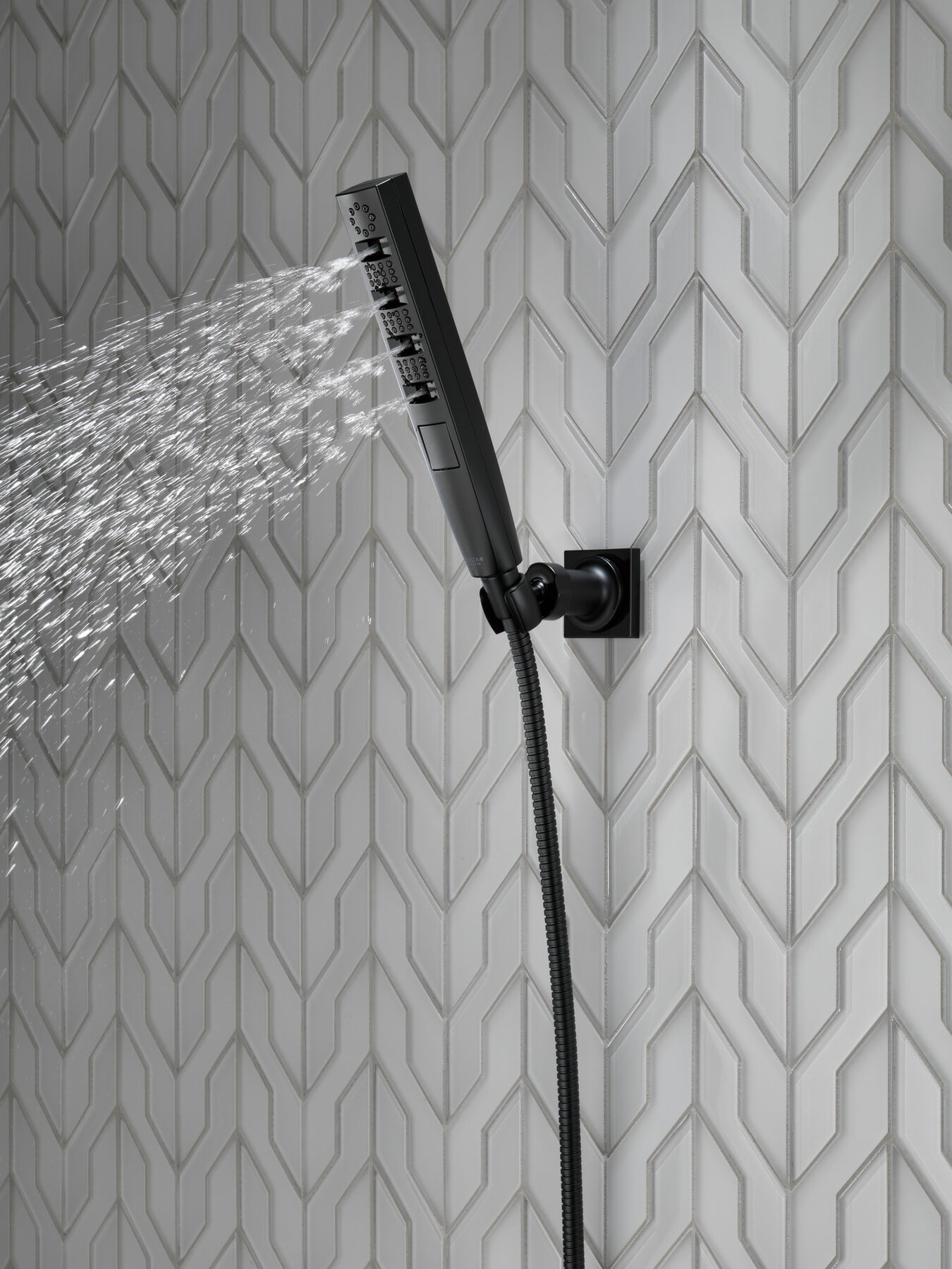 H<sub>2</sub>Okinetic&reg; 4-Setting Wall Mount Hand Shower
