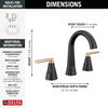 Two Handle Widespread Bathroom Faucet