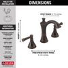 Two Handle Widespread Bathroom Faucet (Recertified)