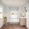 60x32 Alcove Bathtub with Tile Wall Bundle - Right Drain