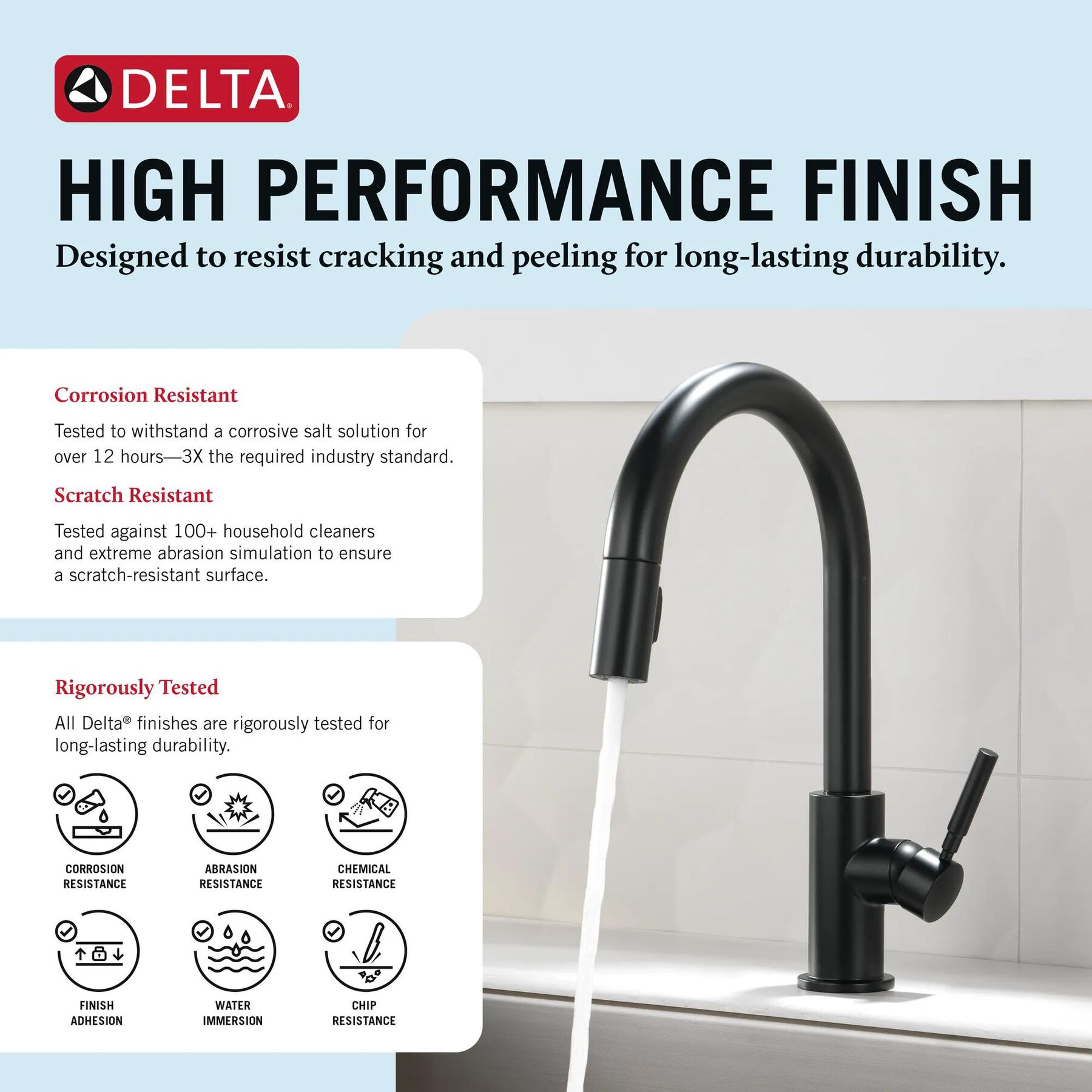 Single Handle Pull-Down Kitchen Faucet&nbsp;