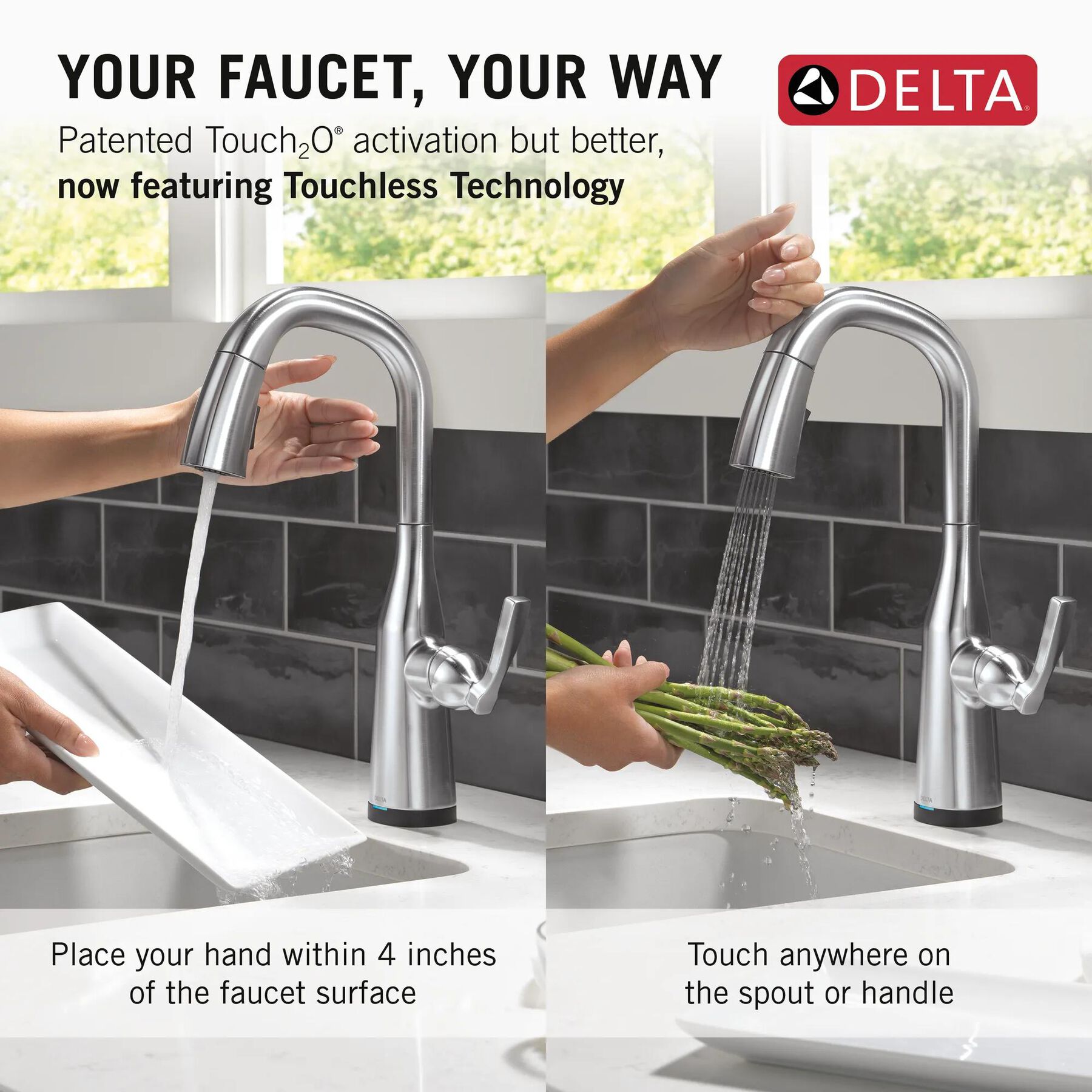 Touch2O&reg; Bar / Prep Faucet with Touchless Technology