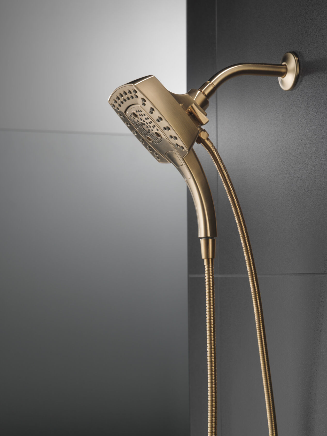 H<sub>2</sub>Okinetic&reg; In2ition&reg; 5-Setting Two-in-One Shower