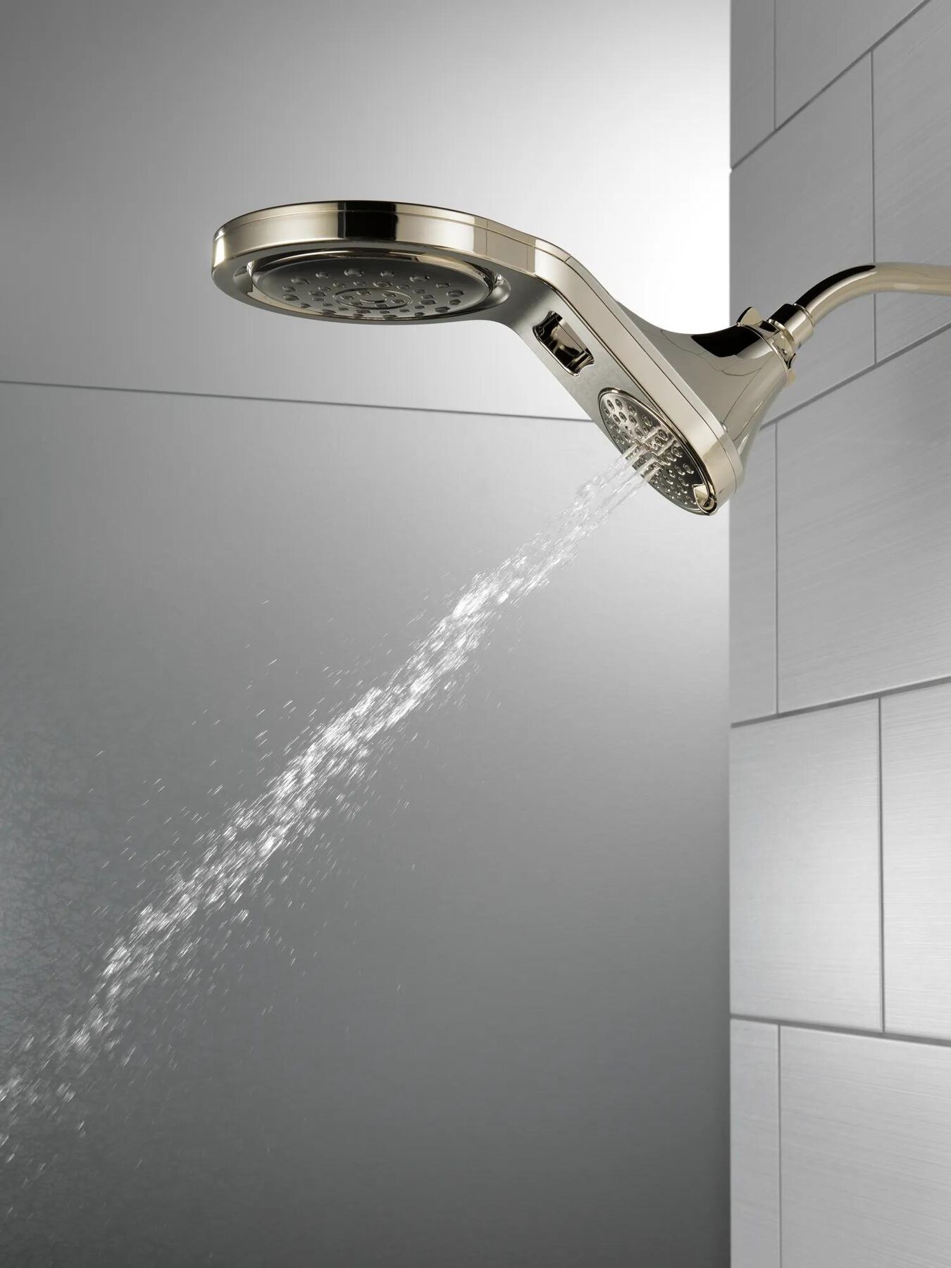 HydroRain&reg; 5-Setting Two-in-One Shower Head
