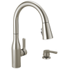 Single Handle Pull-Down Kitchen Faucet with Soap Dispenser and ShieldSpray&reg; Technology