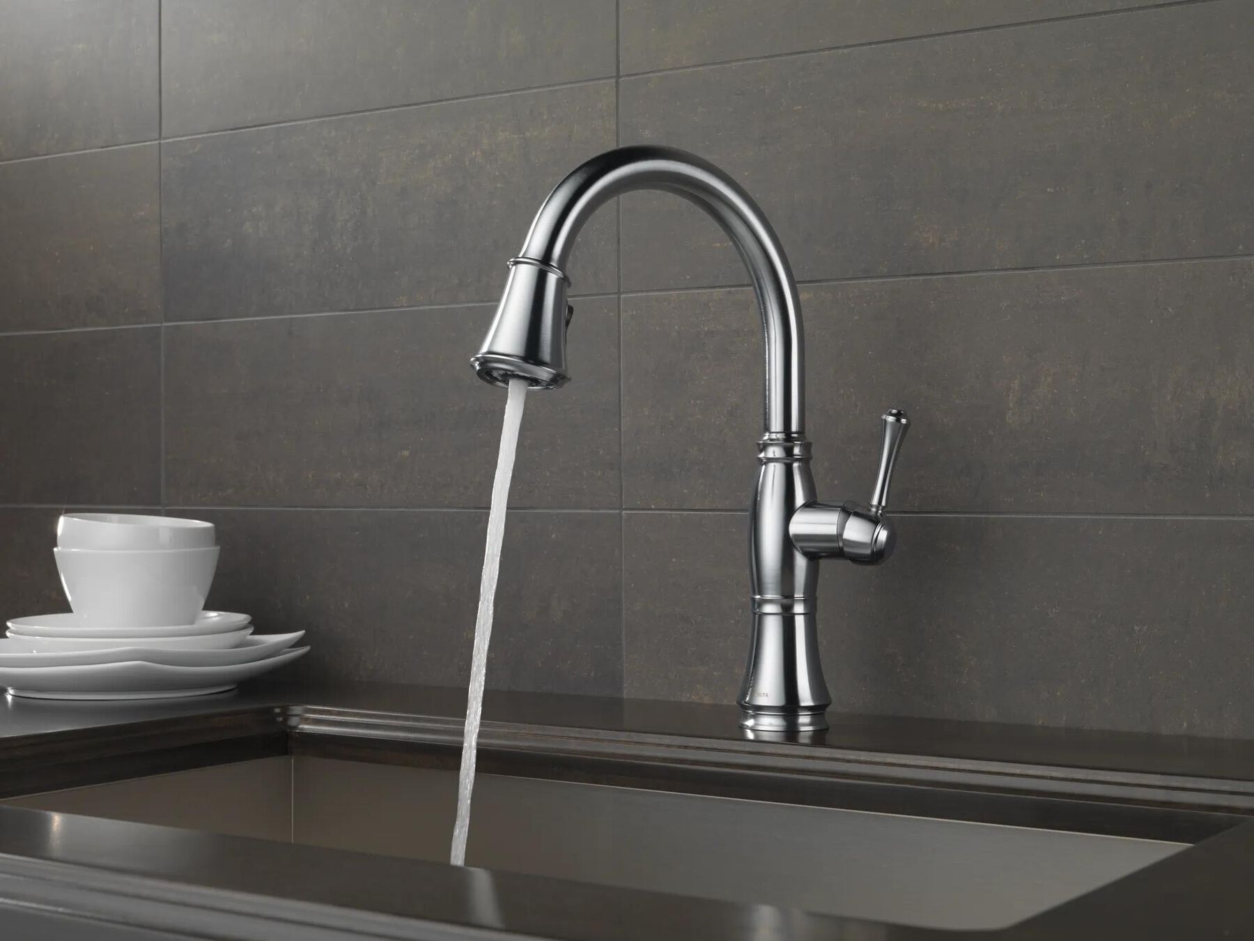 Single Handle Pull-Down Kitchen Faucet with ShieldSpray&reg; Technology
