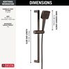 4-Setting Hand Shower with Slide Bar featuring FeatherRain&trade; Spray