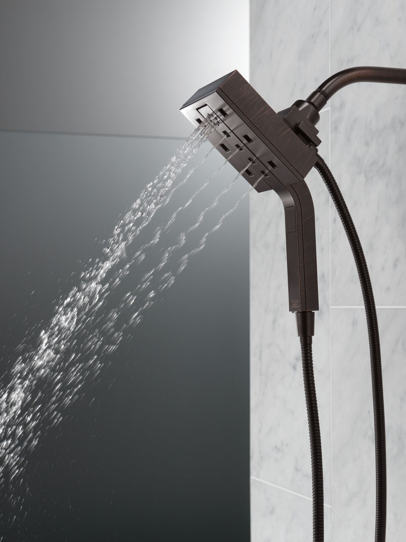 H<sub>2</sub>Okinetic&reg; In2ition&reg; 4-Setting Two-in-One Shower