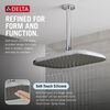 Single-Setting Raincan Shower Head with Silicone Spray Face