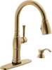 Single Handle Pull-Down Kitchen Faucet with Touch<sub>2</sub>O&reg; Technologyand Soap Dispenser (Recertified)