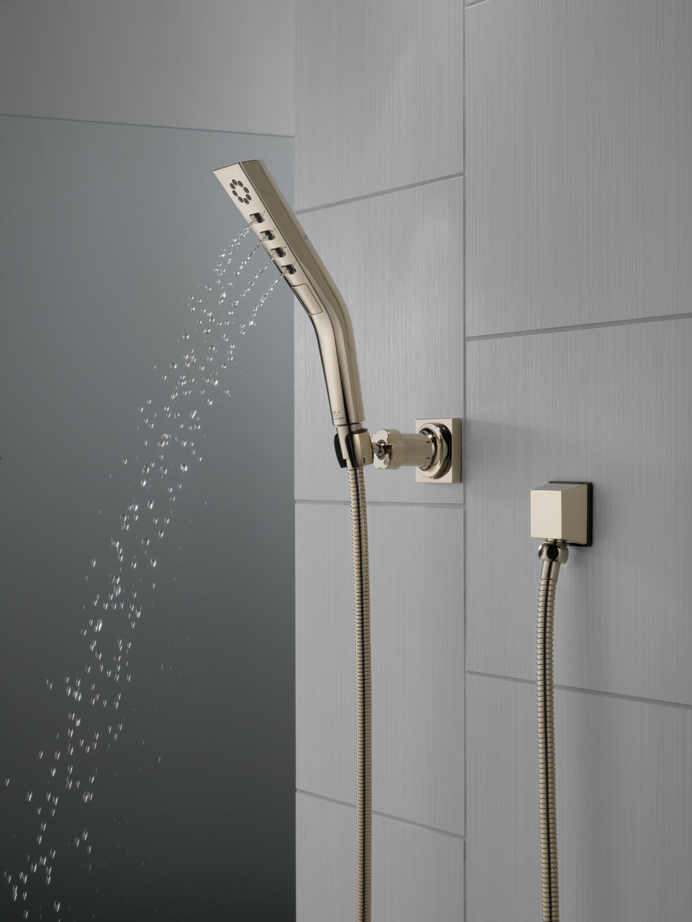 H<sub>2</sub>Okinetic&reg; 3-Setting Wall Mount Hand Shower