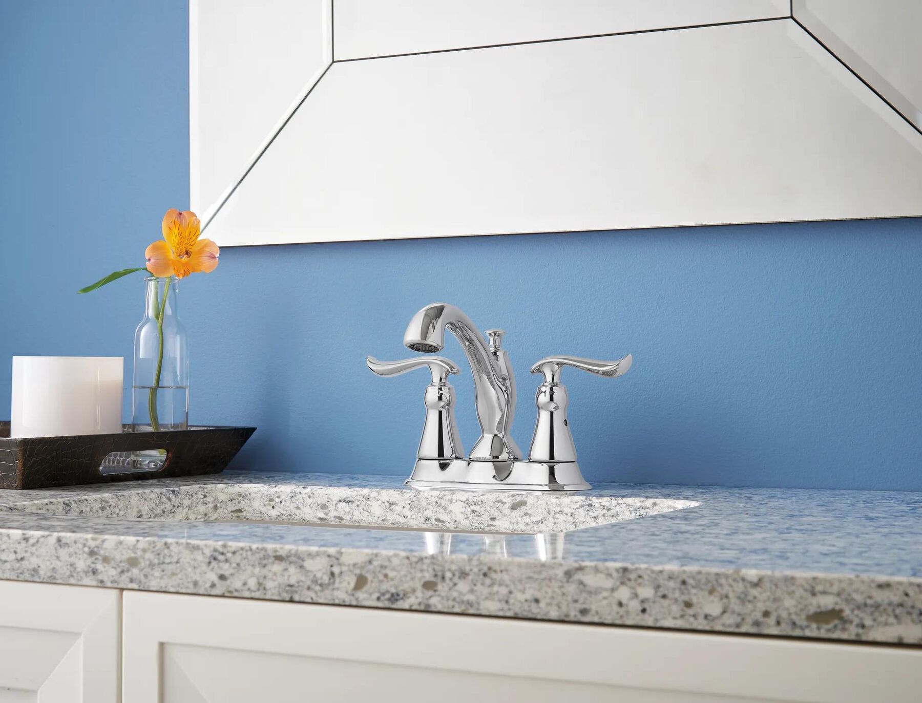 Two Handle Tract-Pack Centerset Bathroom Faucet