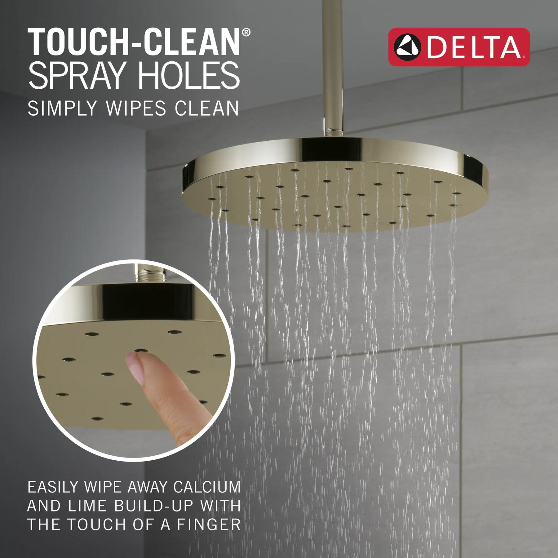 H2Okinetic&reg; Single-Setting Shower Head with Ultrasoak&reg;