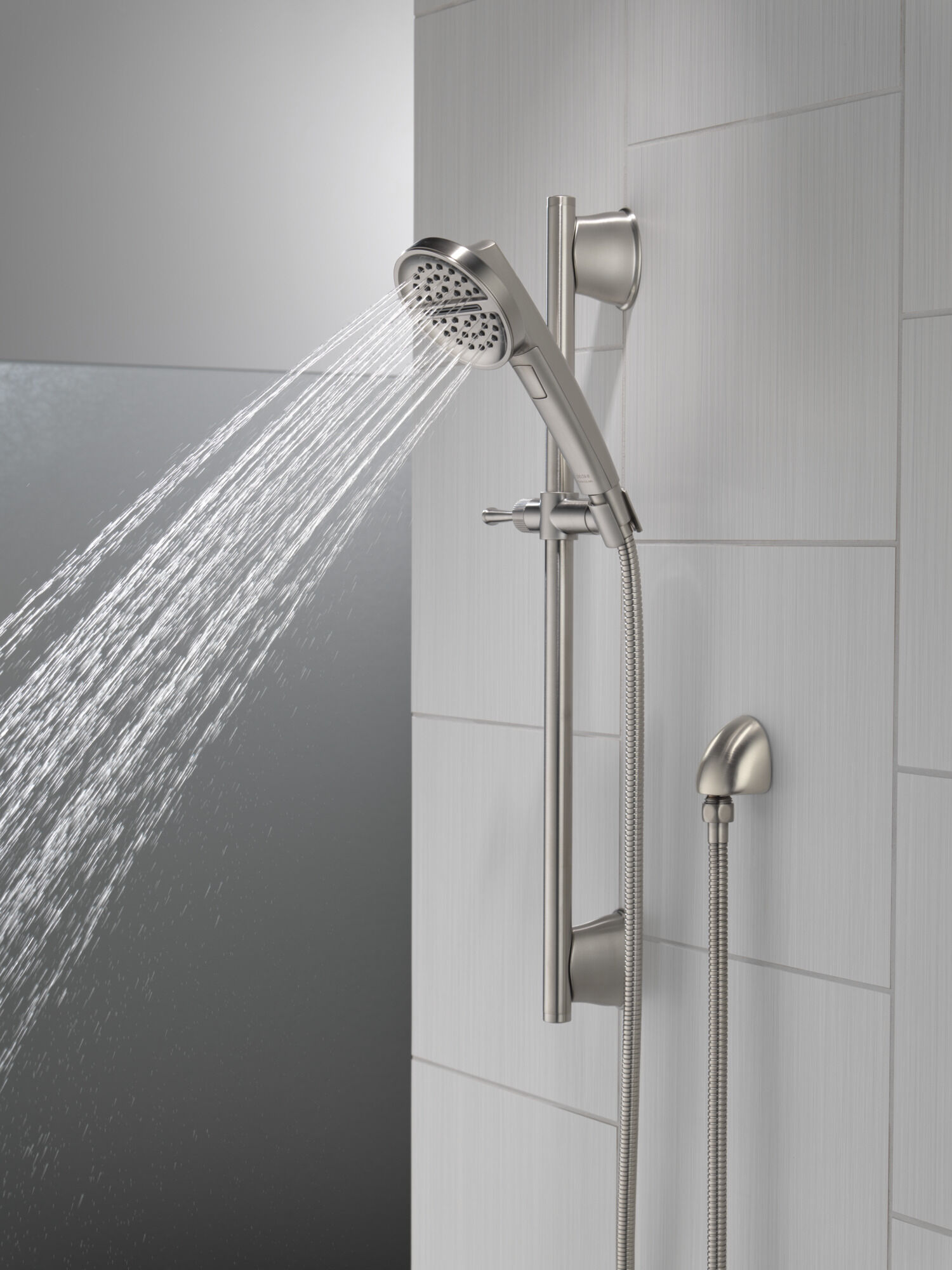 3-Setting Slide Bar Handshower in Lumicoat® Stainless 51386-SS-PR