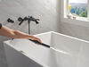 Two Handle Wall Mount Tub Filler Trim with Hand Shower