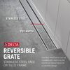 36" Reversible Linear Shower Drain Trim