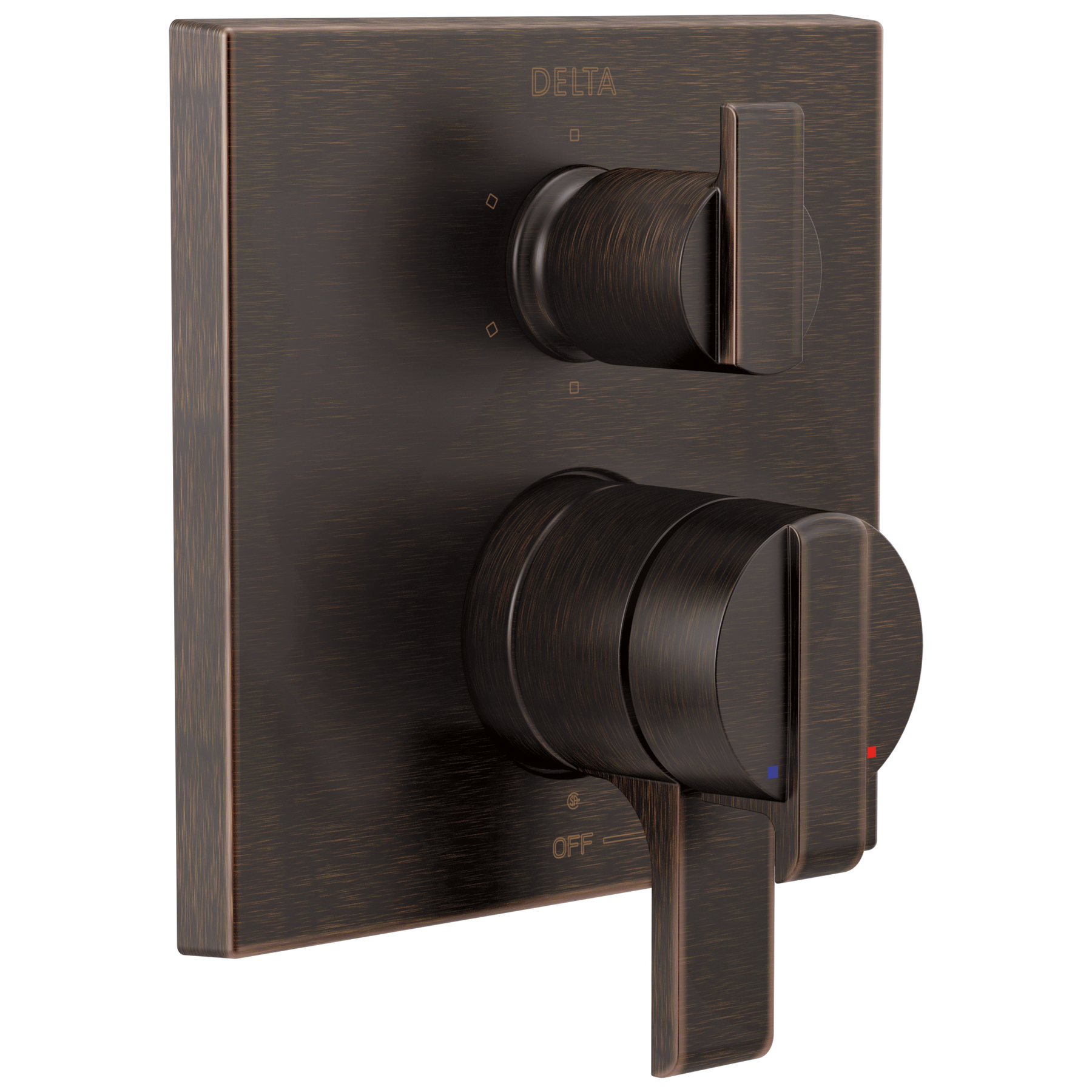 Angular Modern Monitor&reg; 17 Series Valve Trim with 6-Setting Integrated Diverter