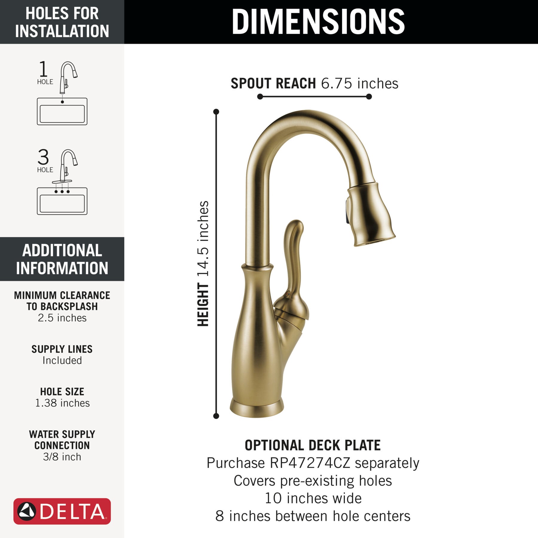 Single Handle Pull-Down Bar/Prep Faucet