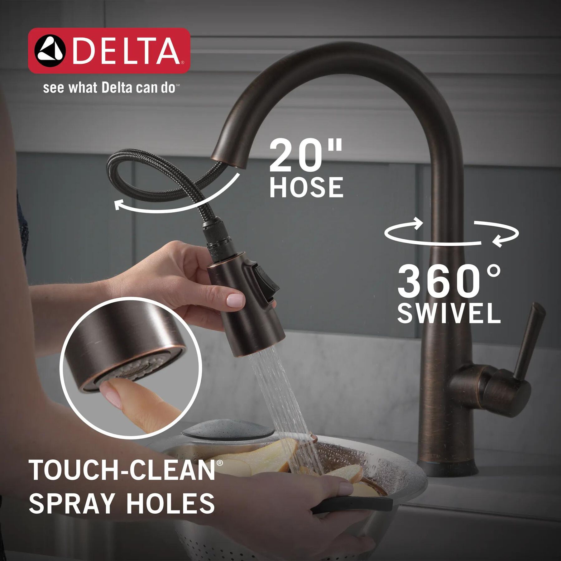 VoiceIQ&reg; Single Handle Pull-Down Faucet with Touch<sub>2</sub>O&reg; Technology (Recertified)